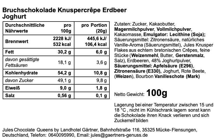 Erdbeer-Joghurt Knuspercrêpe