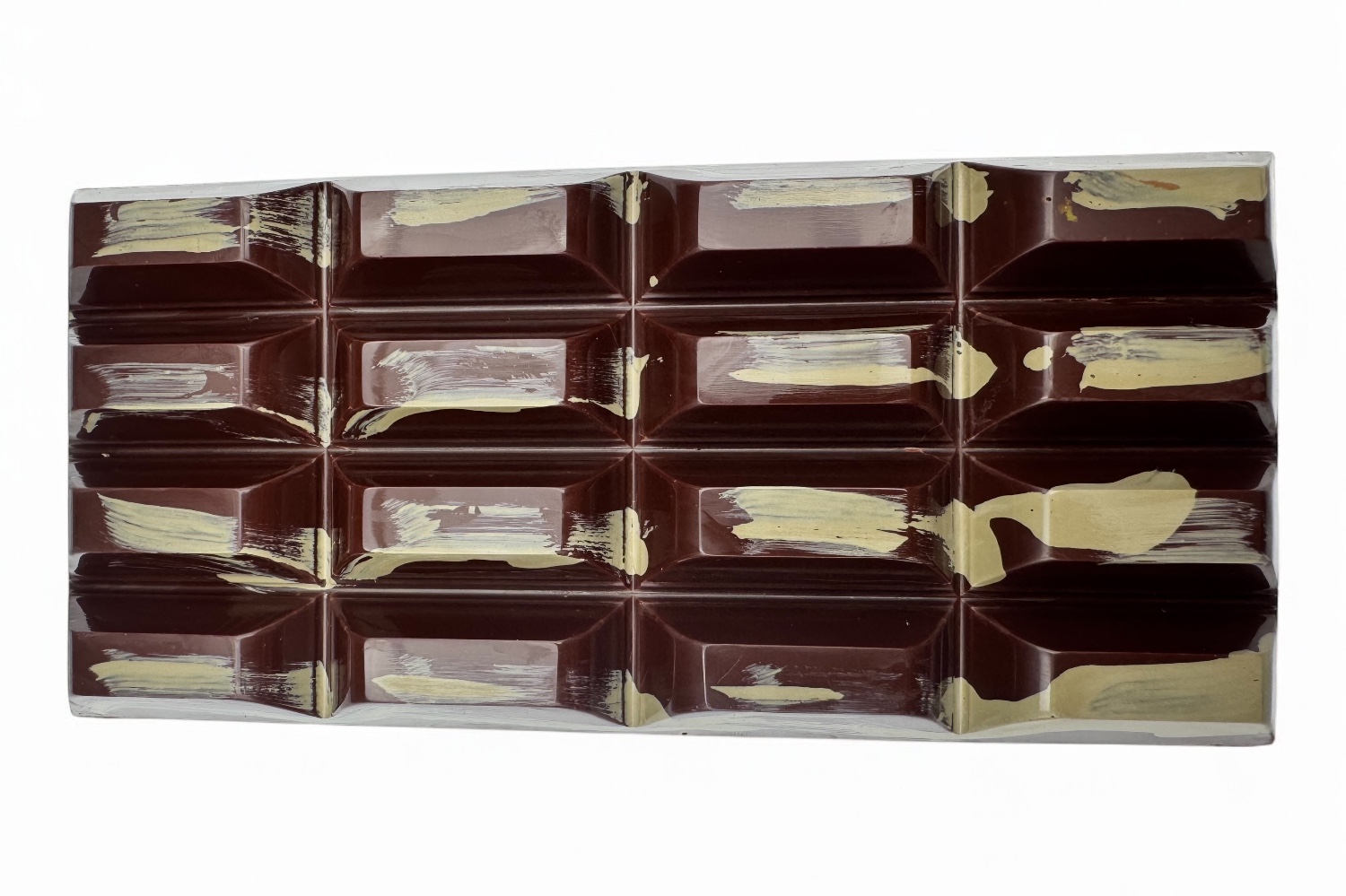 Walnussnougat - gefüllte handgeschöpfte Schokoladentafel 