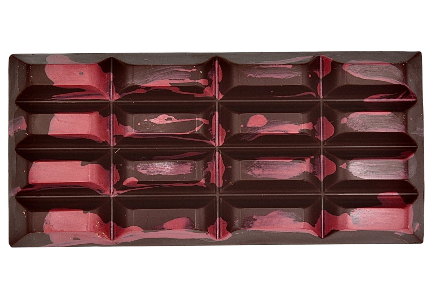 Cassis Nougat Royal - gefüllte handgeschöpfte Schokoladentafel 