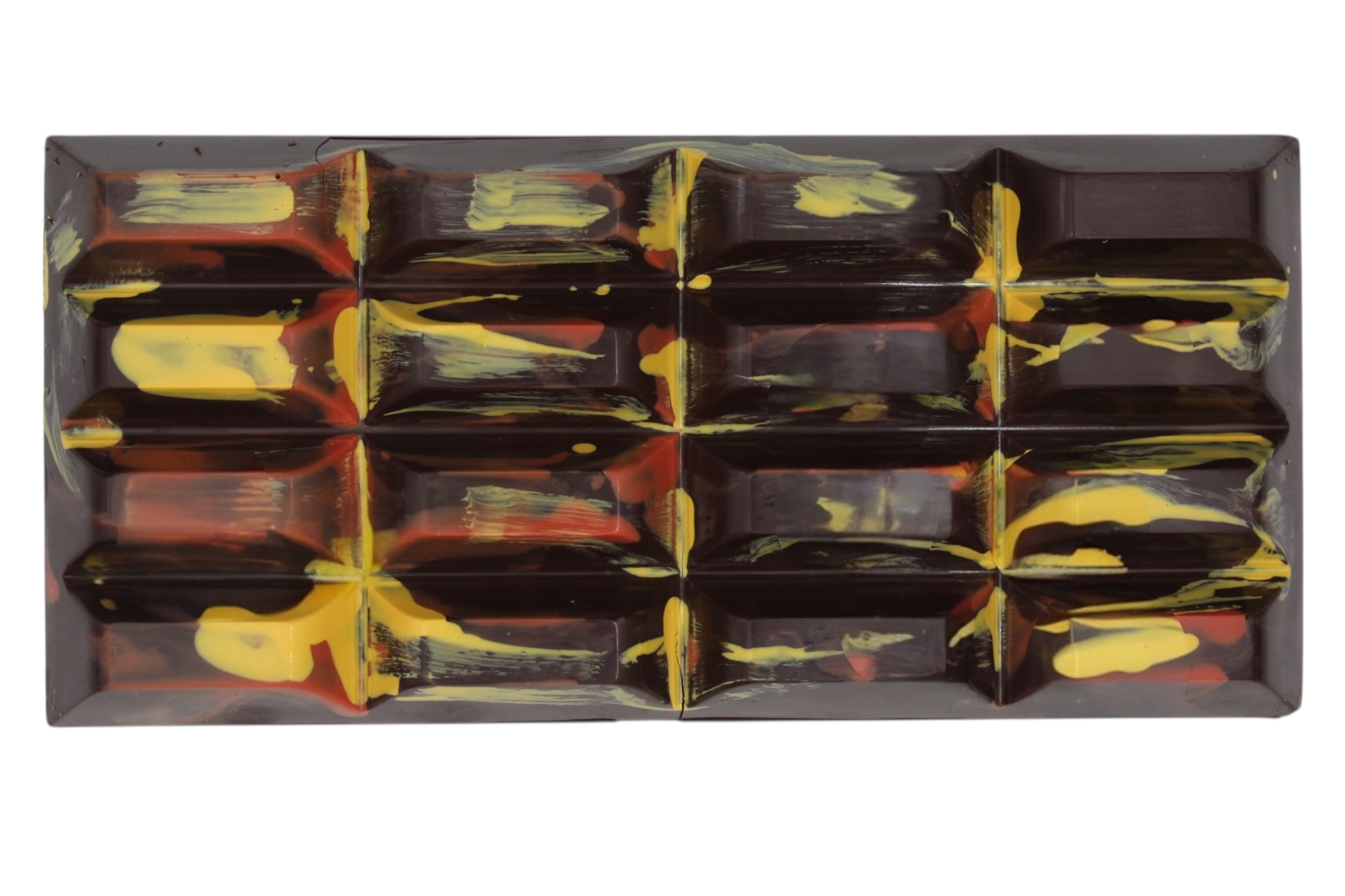 Karibik Style - gefüllte handgeschöpfte Schokoladentafel