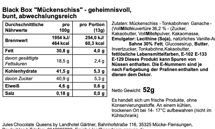 "Mückenschiss" - geheimnisvoll, bunt, abwechslungsreich